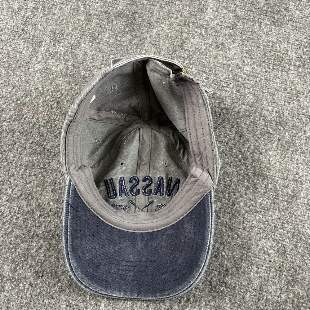 Nassau‎ Bahamas Baseball Cap Gray Blue Strapback Dad Hat Vacation Resort Beach